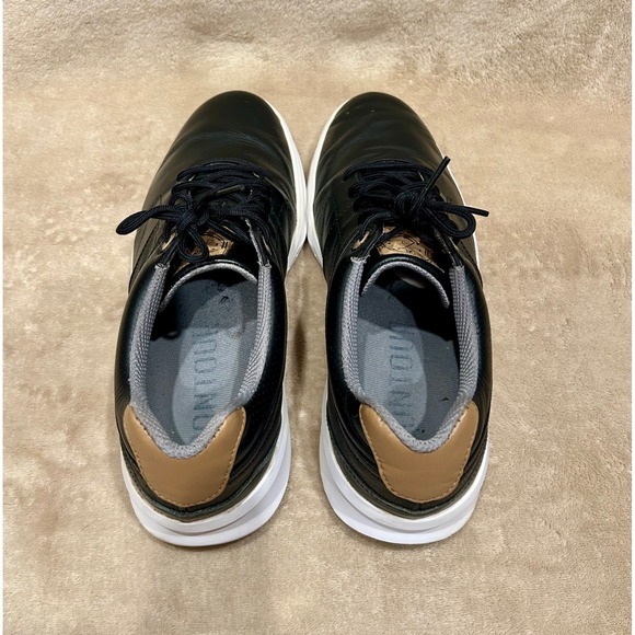 FootJoy Mens 11 M Contour Series Black Golf Shoes Leather Lace Up - Picture 7 of 11
